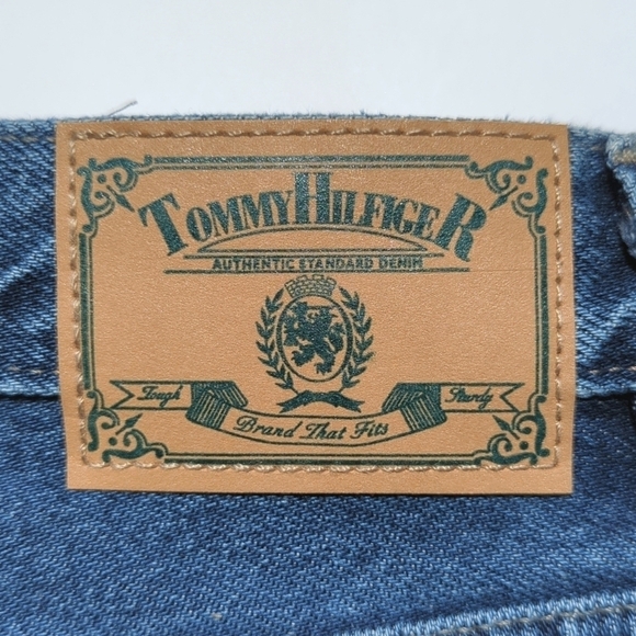 Tommy Hilfiger 2000 Vintage Medium Wash High Waisted Straight Leg Jeans Blue 12 - Picture 15 of 16